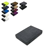 EXKLUSIV HEIMTEXTIL Frottee Spannbettlaken 180-200 x 200 cm 80% Baumwolle, 20% Polyester Öko - Tex Zertifiziert, Markenqualität, Matratzenhöhe bis 25 cm, Anthrazit