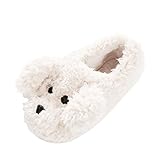 Stilvolle EntzüCkende Hausschuhe，Damen Leicht Weich HüTtenschuhe，Rutschfeste Sohlen Slippers，FleecegefüTterte Warme Filzpantoffeln，Geschlossener Ferse Pantoffeln，Winter PlüSch Baumwollpantoffeln