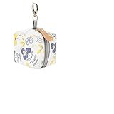 Taidda wasserdichte Schnullertasche, Tragbare Schnullerbox für Babys, Kleine Aufbewahrungstasche mit Reißverschluss und Robustem Karabinerverschluss, Schnullerhalter für und Mädchen Unterwegs, PU +