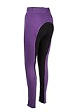 Discount Pet Accessories Kinder Reithose Boy/MÄDCHEN Kind WEICH DEHNBAR Reithose REITHOSEN SCHWARZ MIT HELL VIOLETT by Angebot Tier ZUBEHÖR - 55.88 cm (Alter 7-8 Jahre)
