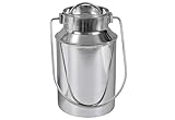 Karl Krüger 7710E Milchkanne 1,0 L aus Edelstahl/Milch Kanne