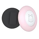 Potadak Katzenhalsbandhalter, für Air Tag Katzenhalsbandhalter Kompatibel für GPS Tracker, 2Er-Pack HüLle Schwarz und Rosa
