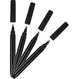 Zerodeko 4 Stück Geldscheinprüfer Stifte mit Schräger Spitze Schneller Falschgeld tester Langlebiger Kunststoff Handlicher Geldprüfstift für Einfache Echtheitskontrolle Unterwegs