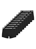 JACK & JONES Herren Jacsolid Trunks 10 Packs Boxershorts, Schwarz, XL EU