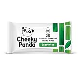 The Cheeky Panda Abschminktücher aus Bambus | Ohne Duft | 25 Reinigungstücher fürs Gesicht | Biologisch Abbaubar | Super Sanft & Nachhaltig | Feuchttücher zur Make-up Entfernung