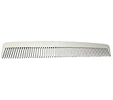 Swedish Crown Taschenkamm Aluminium-Kamm 13 cm (antistatisch) Metallkamm feine + weite Zahnung Bartkamm Herrenkamm in Salon-Ausführung (2205 A)