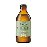 Fushi Bio-Rizinusöl, 250 ml, 100% rein kalt und frisch gepresst, für trockene Haut und Haarwuchs, Wimpern und Augenbrauen, Hexanfrei, natürliche Lebensmittelqualität, nachhaltig gewonnen (Verpackung kann variieren)