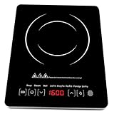 STOBAZA Induction Cooker Hotplate Elektro Pfanne Mit Deckel Induktionskochfeld Autark Induktionsfeld Abdeckung Herdplatte Grillplatte Für Induktionskochfeld Induktion Herd Mit Backofen