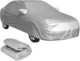 Autoabdeckung – strapazierfähig, wasserdicht, UV-beständig, Allwetterschutz mit kratzfester Schicht für Limousine, SUV, LKW (S)