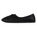 Giralin Sportliche Damen Ballerinas Bequeme Flats Basic 179838 Schwarz Total 38