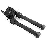 Bipod Einzigartige 360° drehbare, höhenverstellbare Bi-Pods für Gewehre, schnell abnehmbare, Faltbare, tragbare Schießstöcke für Jagdgewehre S