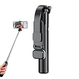 Cell Phone Selfie, Erweiterbarer Stick Wireless, Remote Travel Selfie, Tripod Cell Phone Tripod Stativ, ausziehbar, Selfie Stick Tripod für Group Selfies, Live Streaming, Video Recording