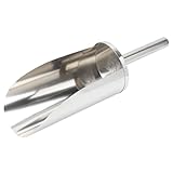 JOINPAYA Edelstahl Eisschaufel Lebensmittelecht Kleine Multifunktionale Küchenschaufel für Eiswürfel Süßigkeiten Getreide und Tierfutter Spülmaschinenfest Rostfrei