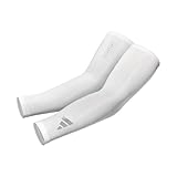 adidas Unisex Aeroready Kompressions-Armstulpen Sportärmel, Weiß, S-M (2er Pack)
