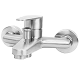 Minnhua Badewannenarmatur Wannenarmatur Mischbatterie Badewanne Einhebelmischer Wanne Armatur Badewanne Badewannenarmaturen Badarmatur Badewanne Einhebel Wandmontage Duscharmatur für Dusche und Wanne