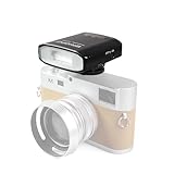 Camnoon Mini-Kamerablitz GN12 Blitzgerät 5600K, 0,1-1,8 s Wiederaufladezeit Manueller/Automatikmodus Eingebauter 2000-mAh-Akku für Canon, Sony, Nikon, Panasonic, Olympus und Pentax Kamera