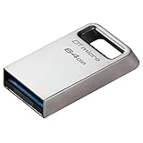 Kingston DataTraveler Micro USB Stick 64GB 200MB/s Metall USB 3.2 Gen 1 - DTMC3G2/64GB, silber
