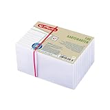 Herlitz Karteikarte A7, liniert, weiß, Blauer-Engel-zertifizert, 500 Stück
