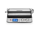 De'Longhi MultiGrill CGH1030D, Elektro-Grill mit 7 Kochfunktionen, elektrischer Kontaktgrill, Tischgrill, mit Waffeleisen & Gratin-Funktion, 3 Grillplatten-Sets, 2000 W, 45,8 x 34,3 x 18,5 cm