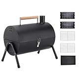 Holzkohlegrill, Smoker für den Garten, multifunktionales Gitter für den Außenbereich, Garten, Balkon, Terrasse