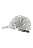 Sterntaler Baseball -Cap Blümchen für Mädchen - Schildkappe aus Baumwoll -Musselin mit floralen Muster - Basecap mit Gummizug - steingrün, 55