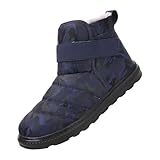Herren Damen Winterschuhe Fashion Bedruckte Schneestiefel Leichte Warm Gefütterte Winterstiefel Schlüpfen Outdoor Spaziergang Kurz Stiefeletten Casual Hiking Boots Freizeit Winterschuhe 36-47