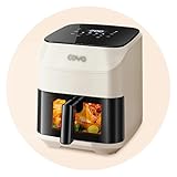 Air Fryer Home Smart Fryer Sichtbare Friteuse mit großer Kapazität Ölfreie Friteuse Multifunktionaler Elektroofen (Color : White, Size : 6L)