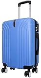 Warenhandel König Hartschalen Koffer Trolley mit Vier Rollen Palma24 - Farbe Hellblau - Gr. M