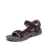 NORTIV 8 Herren Sommersandalen für Wandern Sport Outdoor Sandalen lässige Sommer Strandsandalen,Size 42,Braun,LANGDO-2-E
