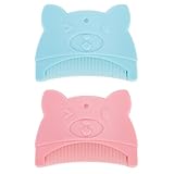 Xynovate 2PCS Baby Sanfter Milchschorf Kamm, Neugeborene Haarkamm, Kamm Gegen Milchschorf Kind, Hilft Bei Der Sanften Reinigen Massage Der Kopfhaut für Neugeborene Und Baby