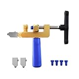 Nsssunnre 2-In-1 Fliesen- und Glasfliesenschneider Tragbares Bauhandwerkzeug Diamant-Glasfliesenschneider-Set zum Fliesenschneiden