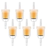 NCTNCX 6 Stück Kraftstofffilter universal, 6mm / 8mm Benzinfilter, Flüssigkeitsfilter für 6-8mm Motorrad, Roller, Generator, Rasenmäher, Auto (6)