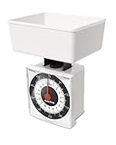 Salter 022 WHDR Mechanische Küchenwaage - Analog Waage Mit Schussel, Max 500g, Messen in 5g Fur Präzise Portionierung, Batterielos, Gut Ablesbare, Kompakt Waage Kann In Schüssel Aufbewahrt Werden