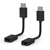HDMI Verlängerung kurz | Fire TV Stick Kabel | HDMI - Verlängerung | Adapter Fire TV Stick | HDMI Verlängerung Kabel | Verbinder | TV Stick Verlängerung für Chromecast / Fire TV/ Roku | 12cm | 2 Stück