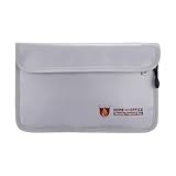 Feuerfeste Tasche, horizontale Dokumententasche, Geldschutztasche, wasserabweisend, Aktenordner für Reisepässe, Wertsachen