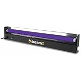 BeamZ UV/TL Schwarzlicht Röhre 60cm inklusive Halterung, T8, Schwarzlichtlampe Komplettset, 25 Watt, UV Lampe, Blacklight, Schwarzlicht Deko, Halloween, Neon Partys