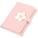 DEARMAMY Geldbörse Beutel Frau Karte Handtasche Münze Kasse damenbörse damenportemonnaie Funky nähgarn pink Wallets kleines Portemonnaie kleine Blumenmappe Portemonnaie für Mädchen Pu Rosa