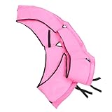 HOODANCOS Trampolin Schutzabdeckung 1,2m Durchmesser Trampolin Randschutz Kantenschutz aus Langlebigem Material mit Elastischen Gurten Rosa Trampolinzubehör für Sicheren Spielbereich