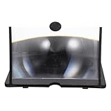 OATIPHO Handy Bildschirmverstärker 10 Zoll Schwarz mit Robustem Ständer Vergrößerndes Display für Smartphones Augenschonend für Senioren