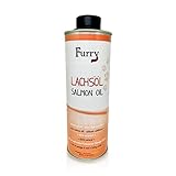 Furry Lachsöl für Hunde und Katzen, reines Naturprodukt ohne Zusätze, Omega 3 und 6 Fettsäuren, Made in Germany, Futteröl, Barföl, recyclebare Weißblechdose, 500ml