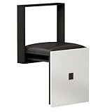 ZIHESY Unsichtbarer Klappstuhl Wandhocker Holz Klappsitz, Unsichtbarer Schuhwechselhocker an Der Wand Einfache Installation, für Verschiedene Anlässe(Black)