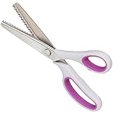 Zackenschere für Stoff, weicher Griff, für Rechts- und Linkshänder,Sawtooth 5mm