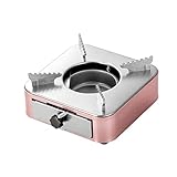 HOVCEH Spirituskocher Camping, Mini Portable Campingherd Spirituskocher, Alkohol Herd Rack Einstellbar, Kompakt Edelstahl Herd für Outdoor Camping Picknick Garten BBQ