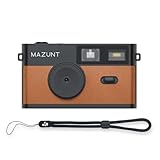 MAZUNT Retro Digital-Kamera, 12 MP, bildschirmfreie Vintage-Kamera mit 4 Filtern, Einwegkamera-Ersatz, inkl. 8 GB SD-Karte für tausende Fotos, braun