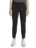 TOM TAILOR Damen 1021175 Jersey Relaxed Fit Jogger Hose, 14482 - Deep Black, M EU
