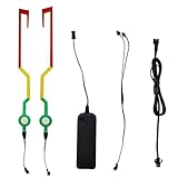 LED-Leuchten für Motorradhelm – Signal-Lichtstreifen | Stirnband 3 Modi für Dekorationszubehör Motorrad und Nachtfahrten