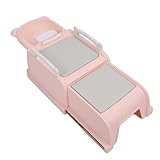 Cryfokt Ausziehbarer -Shampoo-Stuhl mit Flexibler Liegefläche für Ein Komfortables Haarwascherlebnis für Kleinkinder und Babys. Kunststoff (PINK)