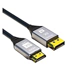 8K HDMI 2.1 Auf DisplayPort 1.4 Adapter HDMI Auf DP Kabel 8K30Hz 4K120Hz HDMI Quelle Auf DisplayPort Monitor Videokonverterkabel.(2m)