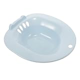 STAHAD Sitzbadewanne mit Überlaufloch Tragbares Sitzbad für Schwangere und Postpartale Pflege Hygienisches Becken für Geeignet für Toilette und Bidet mit Zusatz für Entspannendes