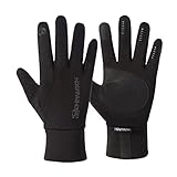 Clicitina Unisex Thermal Outdoor Sports Waterproof Windproof Screen Induction Glove WUh832 (B-Black, XL)